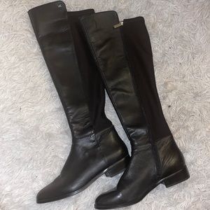 Michael Kors Womens Bromley Leather Riding Boots